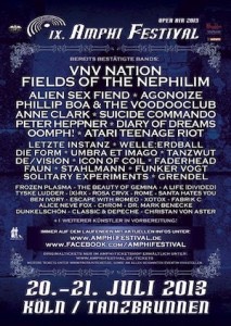 Amphi Festival 2013 – Neue Bands und Warm-up Parties